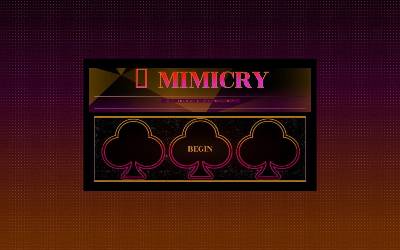 Carrd profile picture for @mimicking